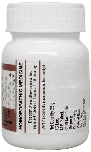 Dr Willmar Schwabe Natrum Sulphuricum 6x Biochemic Tablet 25gm