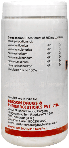 Baksons Homoeopathic Formula D Tablet 110g