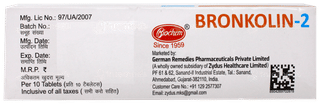 Bronkolin 2 Tablet 10