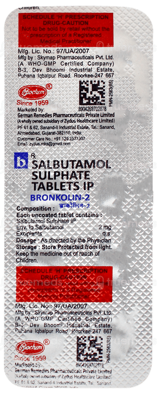 Bronkolin 2 Tablet 10