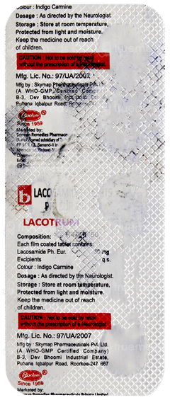 Lacotrum 50mg Tablet 10