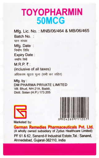 Toyopharmin 50mcg Tablet 100