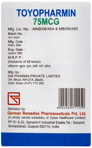 Toyopharmin 75mcg Tablet 100