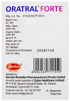 Oratral Forte Tablet 20