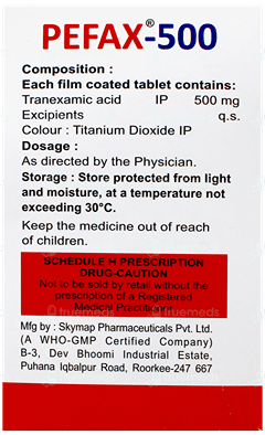 Pefax 500Mg Tablet 10
