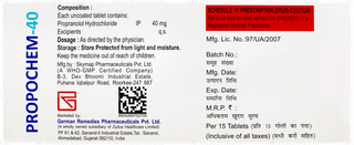 Propochem 40 Tablet 15