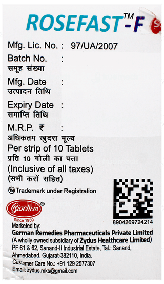 Rosefast F Tablet 10