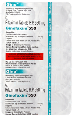 Ginofaxim 550 Tablet 10 Ginofaxim 550 Tablet 10