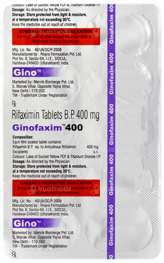 Ginofaxim 400 Tablet 10 Ginofaxim 400 Tablet 10