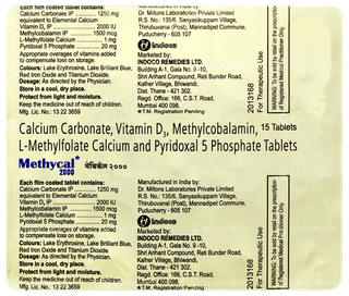 Methycal 2000 Tablet 15