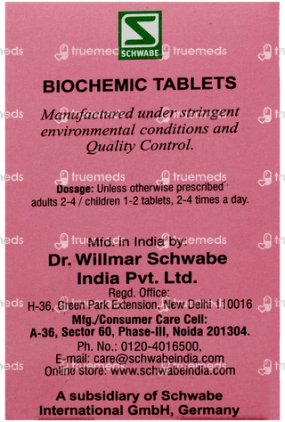 Dr Willmar Schwabe Natrum Muriaticum 6x Biochemic Tablet 25gm