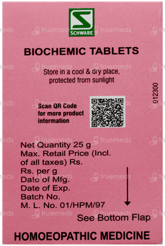 Dr Willmar Schwabe Natrum Muriaticum 6x Biochemic Tablet 25gm