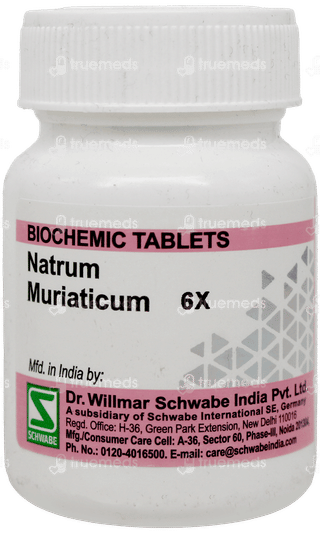 Dr Willmar Schwabe Natrum Muriaticum 6x Biochemic Tablet 25gm