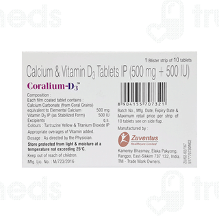 Coralrite D3 Tablet 10