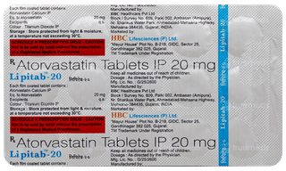 Lipitab 20 Tablet 15