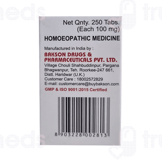 Baksons Calcarea Fluorica 6x Biochemic Tablet 25gm