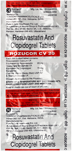 Rozucor Cv 20 Tablet 10
