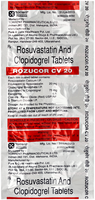 Rozucor Cv 20 Tablet 10