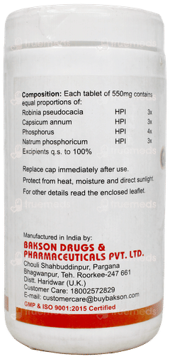 Baksons Gastro Aid Tablet 110Gm
