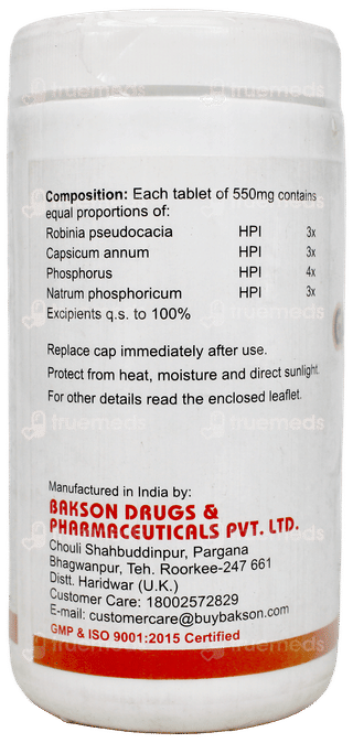 Baksons Gastro Aid Tablet 110Gm