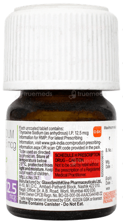 Eltroxin 12.5mcg Tablet 120 Eltroxin 12.5mcg Tablet 120