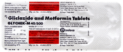 Glychek M 40/500 Tablet 10 Glychek M 40/500 Tablet 10