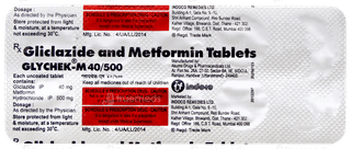Glychek M 40/500 Tablet 10