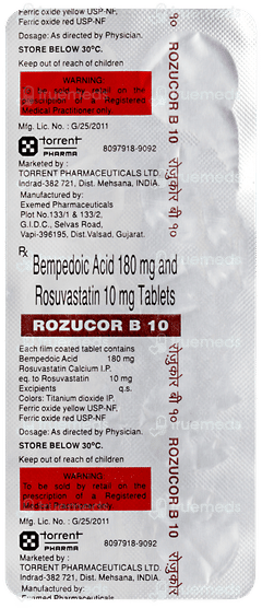 Rozucor B 10 Tablet 10