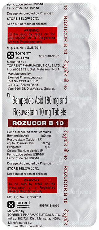 Rozucor B 10 Tablet 10