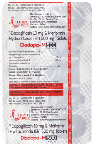 Diadapa M 500 Tablet 10