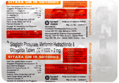 Sitaxa GM Ir 50/1000/2 Tablet 10 Sitaxa GM Ir 50/1000/2 Tablet 10