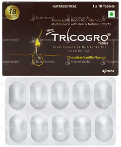 Tricogro New Chocolate Vanilla Flavour Tablet 10