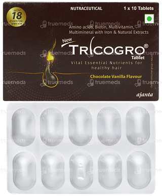 Tricogro New Chocolate Vanilla Flavour Tablet 10