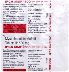 Ipca Mmf 500 Tablet 15 Ipca Mmf 500 Tablet 15