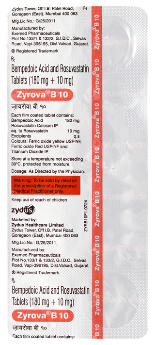 Zyrova B 10 Tablet 10