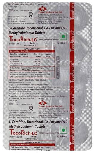 Tocorich Lc Tablet 10