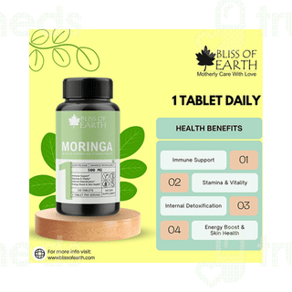 Bliss Of Earth Moringa 500mg Tablet 60