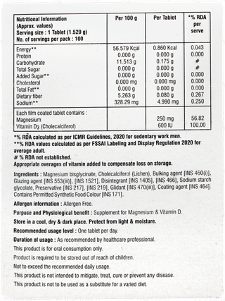 Vitanova D3 MG Tablet 10