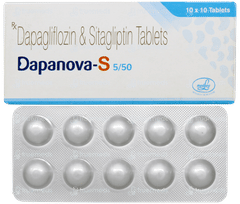 Dapanova S 5/50 Tablet 10