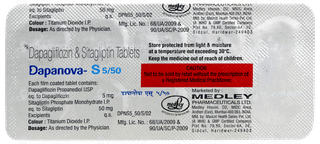 Dapanova S 5/50 Tablet 10