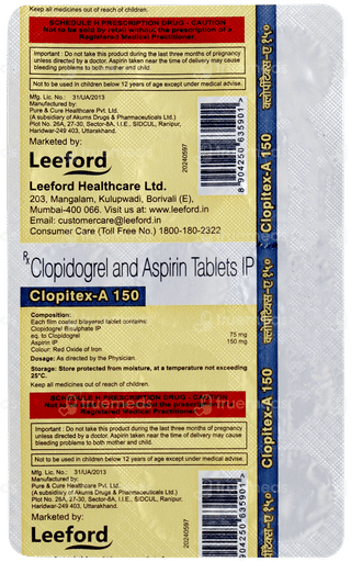 Clopitex A 150 Tablet 15