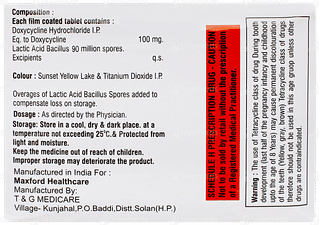 Doxyros Lb 100mg/90m Tablet 8