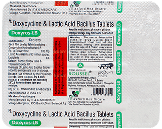 Doxyros Lb 100mg/90m Tablet 8
