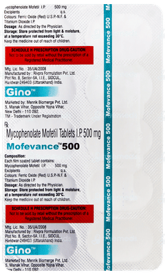 Mofevance 500 Tablet 10 Mofevance 500 Tablet 10