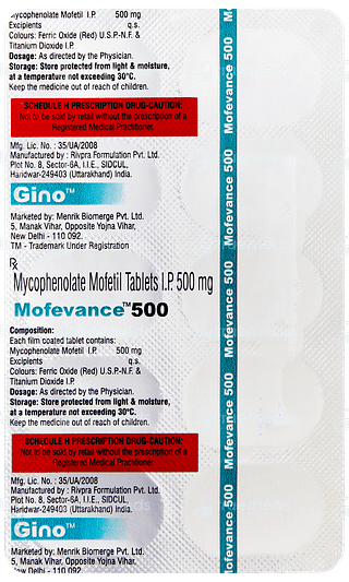 Mofevance 500 Tablet 10