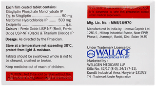 Situacea Met 50mg/500mg Tablet 15