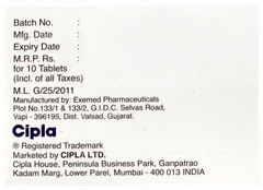 Empacip S 10/100 Tablet 10