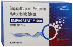 Empagreat M 500 Tablet 10 Empagreat M 500 Tablet 10