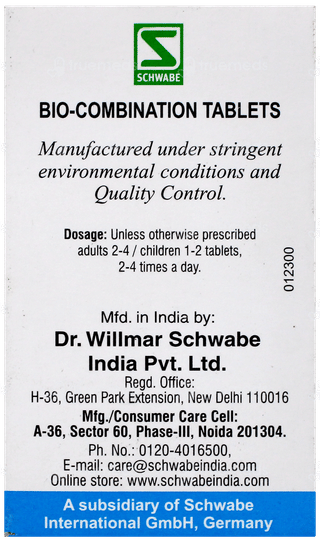 Dr Willmar Schwabe Bio Combination Bc 19 Tablet 25Gm