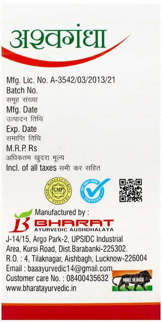 Bharat Ashwagandha Tablet 60